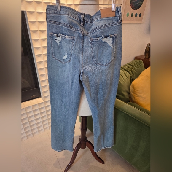 NWT Dear John Paris Bootcut Distressed Denim Jeans, Costa Blue, Size 27 - Picture 6 of 12